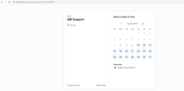 Figure 10. Calendly scheduler