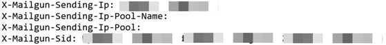 Figure 11. Mailgun X-headers