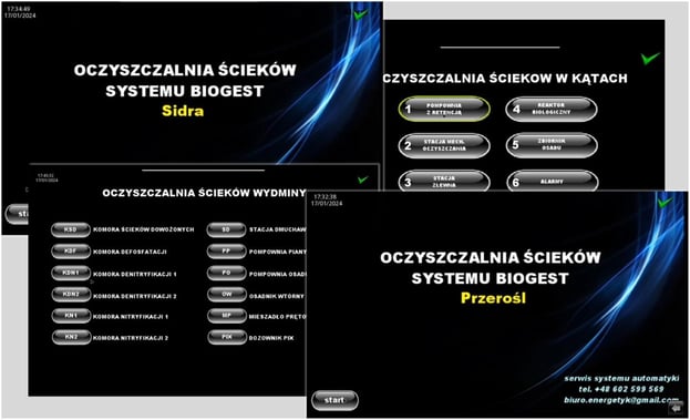 Figure 2. Polish water treatment plants accessed by CARR as seen on the hacktivist group’s video posted on Telegram