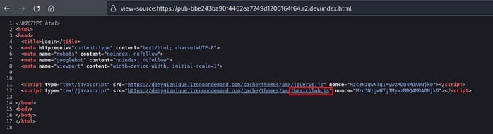 Figure 3. Final HTML code that loads external JavaScript files.