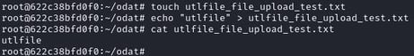 Figure 39. Create the sample file for file upload simulation